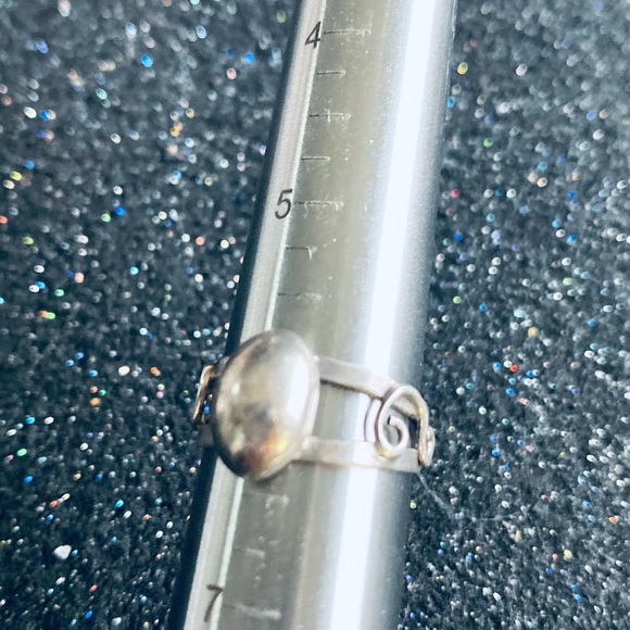 Vintage Sterling silver earrings and ring set Sterling simple Statement - Picture 11 of 11